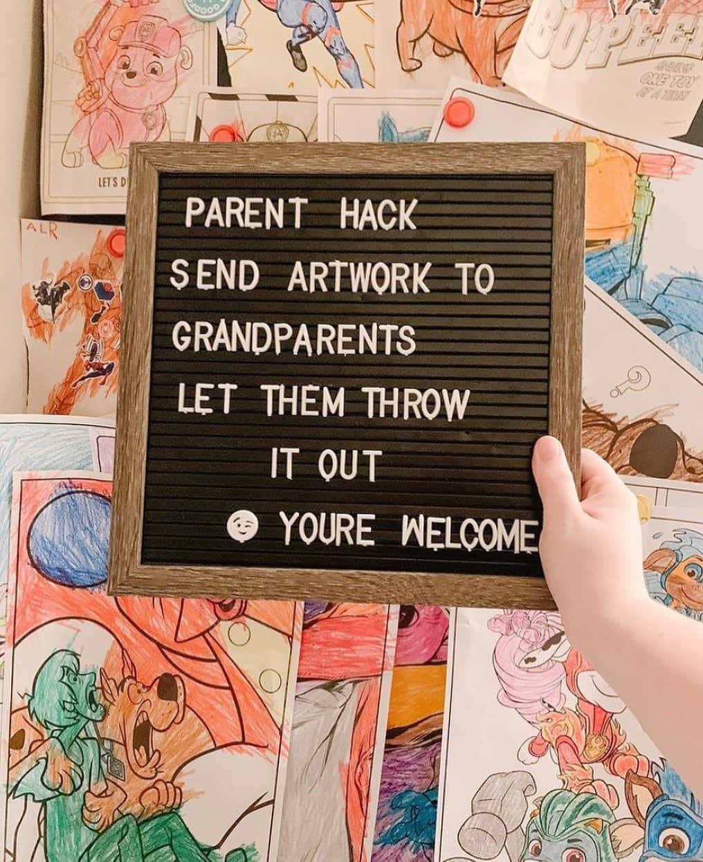 Average Parent Problemsのインスタグラム：「THIS IS A GOOD IDEA. 🤯 // Credit: @ourhodkinsonhome」