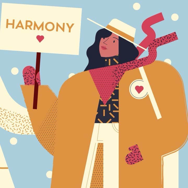 のインスタグラム：「It's International Day of Human Solidarity. Illustrator @maite_franchi joins the #furlaofftopic flow with a visual tribute to it.   #thefurlasociety #furlafeeling #newcollection #furla #accessories #fashion"#furlaofftopic」