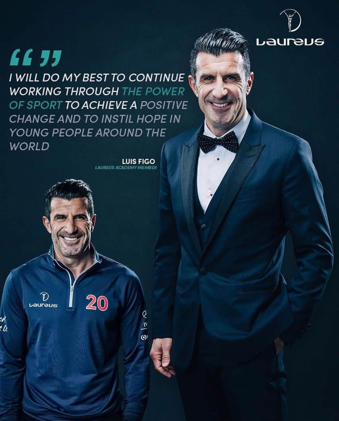 ルイス・フィーゴさんのインスタグラム写真 - (ルイス・フィーゴInstagram)「An Honour to be part of the @laureussport family 👌🙏」12月20日 21時15分 - luis__figo