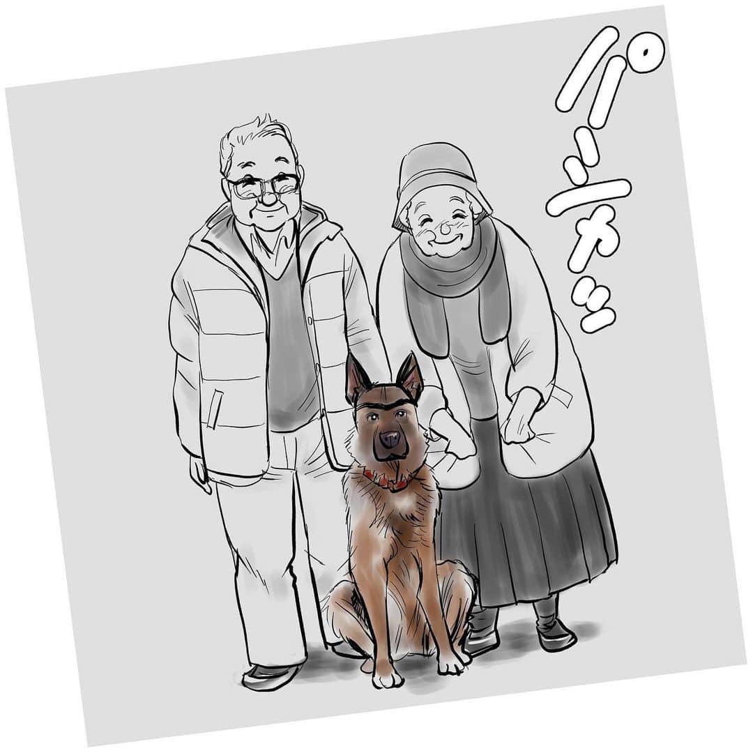 てらりんさんのインスタグラム写真 - (てらりんInstagram)「『ゴボウ』㉒／最終話 何とか年内に終われました。  #漫画 #マンガ #まんが #インスタ漫画 #創作 #コミック #イラスト #犬 #シェパード #ゴボウ #manga #comic #illustration #art #drawing #dog #germanshepherd #alsatian #gobo」12月20日 21時19分 - terarin08