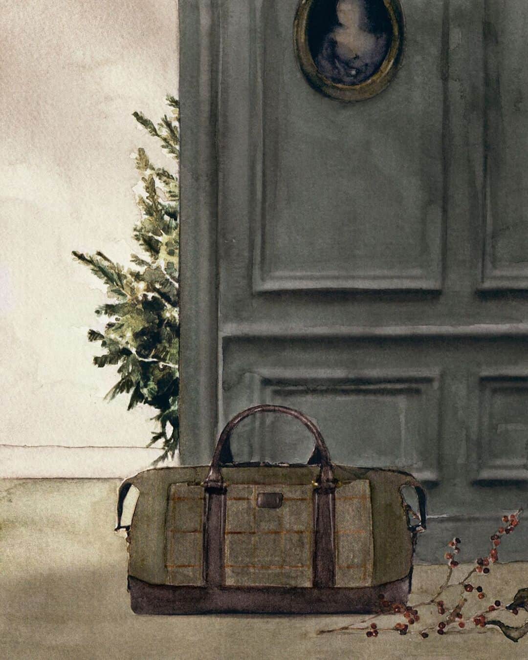 ハケットのインスタグラム：「Our tweed panel canvas holdall is a rugged symbol of British heritage and the perfect Christmas gift for him. A blend of style, function and sturdiness. Discover all our bags and more at the link in our bio #STAYHackett」
