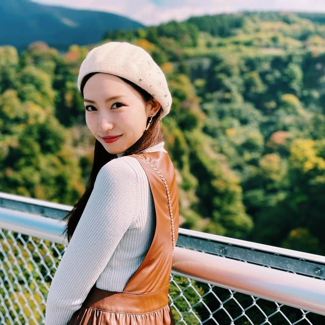 中島亜莉沙さんのインスタグラム写真 - (中島亜莉沙Instagram)「🧡🧡🥢 #吊り橋効果的な  #九重夢大吊橋」12月20日 22時25分 - arisan_days