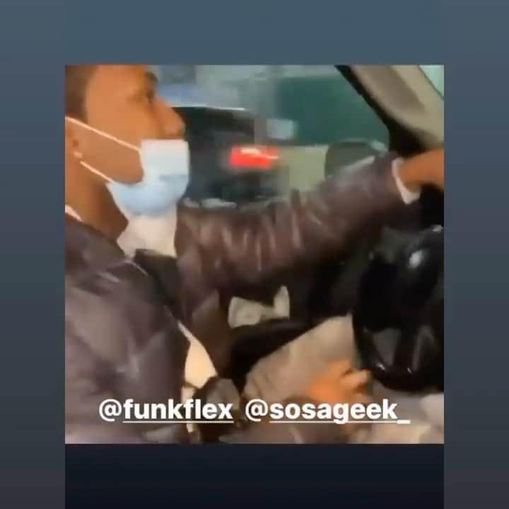 ファンクマスター・フレックスのインスタグラム：「ALBUM SNIPPET! New @funkflex x @sosageek_ off my album! Mean as hell! WHO ELSE SHOULD I PUT ON MY ALBUM?」