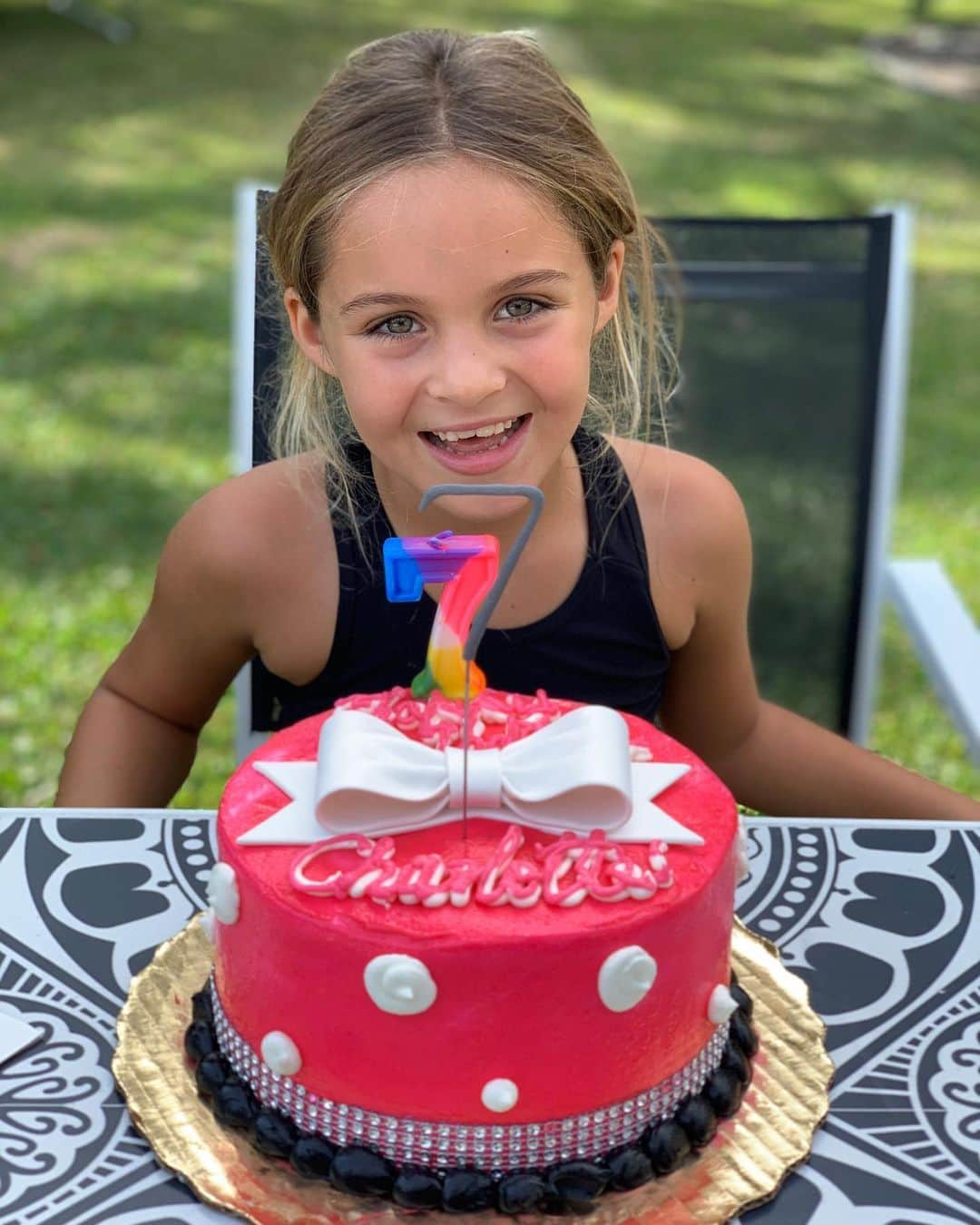 タチアナ・マリアのインスタグラム：「Happy birthday to our little Princess !❤️🥳🥰 We love you! @charlottemaria2013 #7already💃」