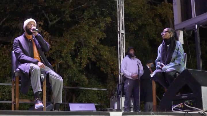 コモンのインスタグラム：「Talking with @Keke and @BlackVotersMtr at Savannah State University about the importance of voting. We got this. Georgia, let’s make history! Video by @EverydayLaVan.」