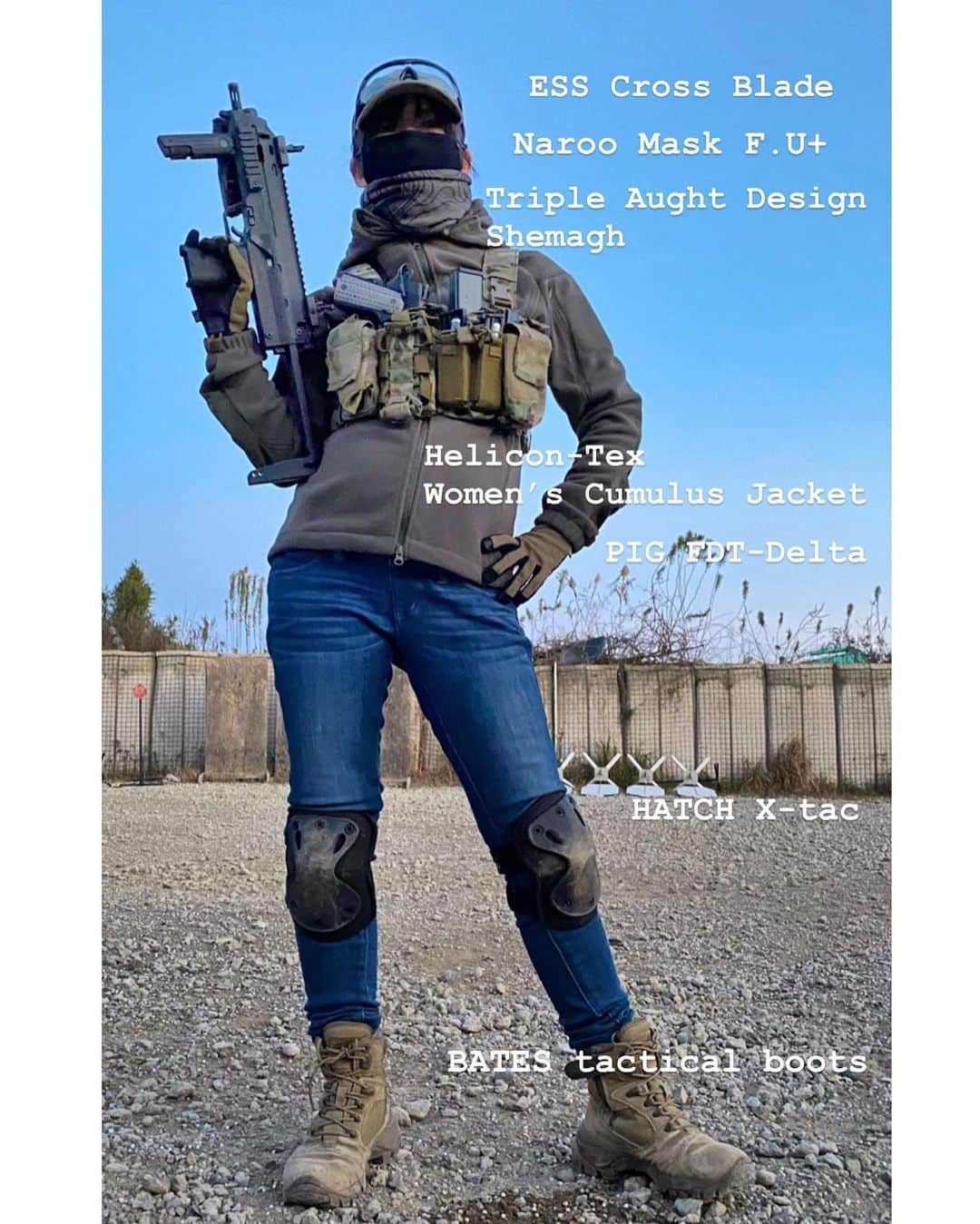 みりどる乙夜さんのインスタグラム写真 - (みりどる乙夜Instagram)「最後のタクトレをした時の写真。しばらく撃てなくなるので、無理をしない上で参加しました。この時妊娠9ヶ月、腰痛がひどかった🤣 明日から10ヶ月！ラストスパート頑張ります😇  #戦うママ #tactical #tacticalgirls #tacticaltraining #shooting #gunshooting #shootingrange #cqb #milspec #tacticalgear #outdoorjacket #militarywoman #militaryidol #military #helikontex #batesboots #hatch #mp7  #pdw #essjapan #esscrossblade #naroomask #mask #myfavorite #co2bbgun #9monthspregnant #タクトレ #シューティング #撃ち納め #装備」12月21日 12時24分 - itsuya_miridoru