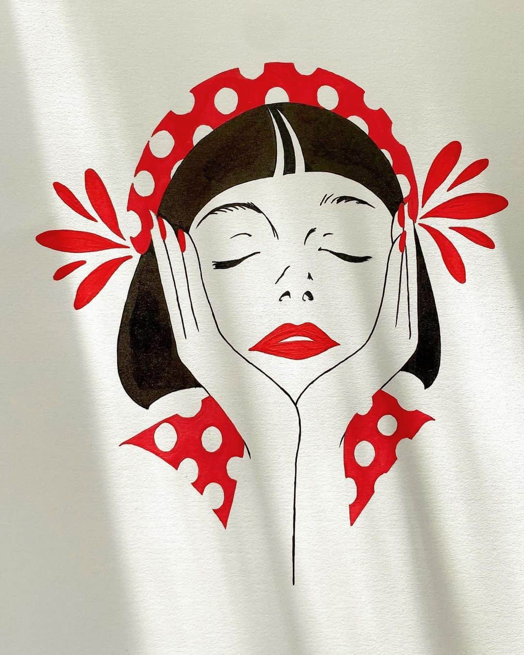 マエガミマミのインスタグラム：「🎨💋🍓  Häagen-Dazs  ART PACKAGE -STRAWBERRY-  #HäagenDazsArtPackage🍓」