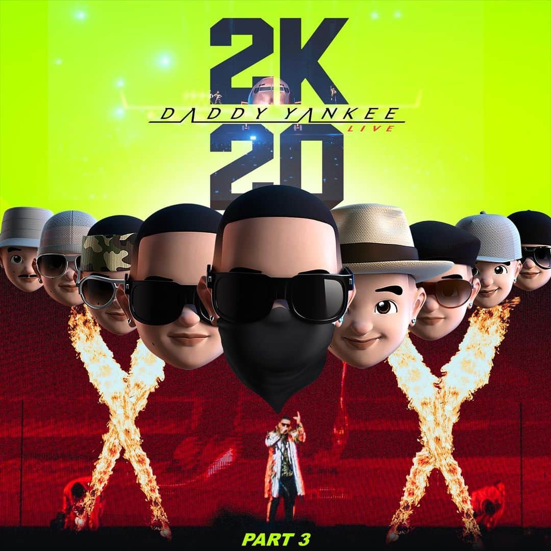 のインスタグラム：「Portada Oficial de la última saga de #DY2k20 [Part 3 ] Disponible este jueves 24 de Diciembre 🎄 a las 8 pm en @youtube y todas las plataformas digitales. El gran cierre 🔥🔥🔥🔥 con @luisfonsi @anuel @ozuna @nattinatasha @zuleykarivera Anota la fecha 🎄 Jueves 24 ( Noche Buena) 8 pm (ET) #Daddyyankee #Anuel #ozuna #luisFonsi #nattinatasha #zuleykarivera #Live」