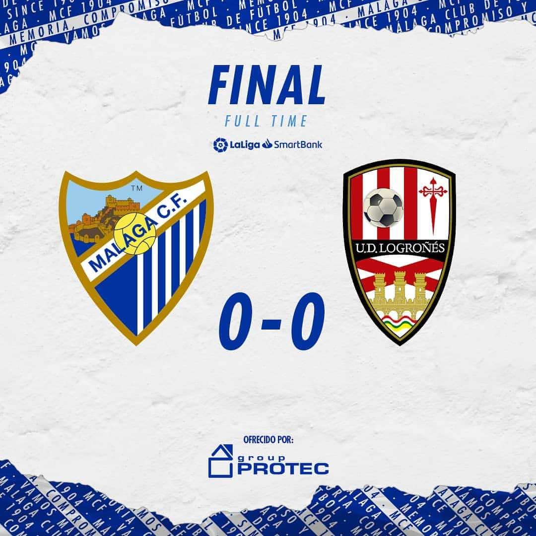 マラガCFさんのインスタグラム写真 - (マラガCFInstagram)「#MálagaCF 0 - 0 #UDLogroñés  👉 Ofrecido por @protec_distribuciones  #LaLigaSmartBank🥈 #HayQueVivirla」12月21日 6時34分 - malagacf