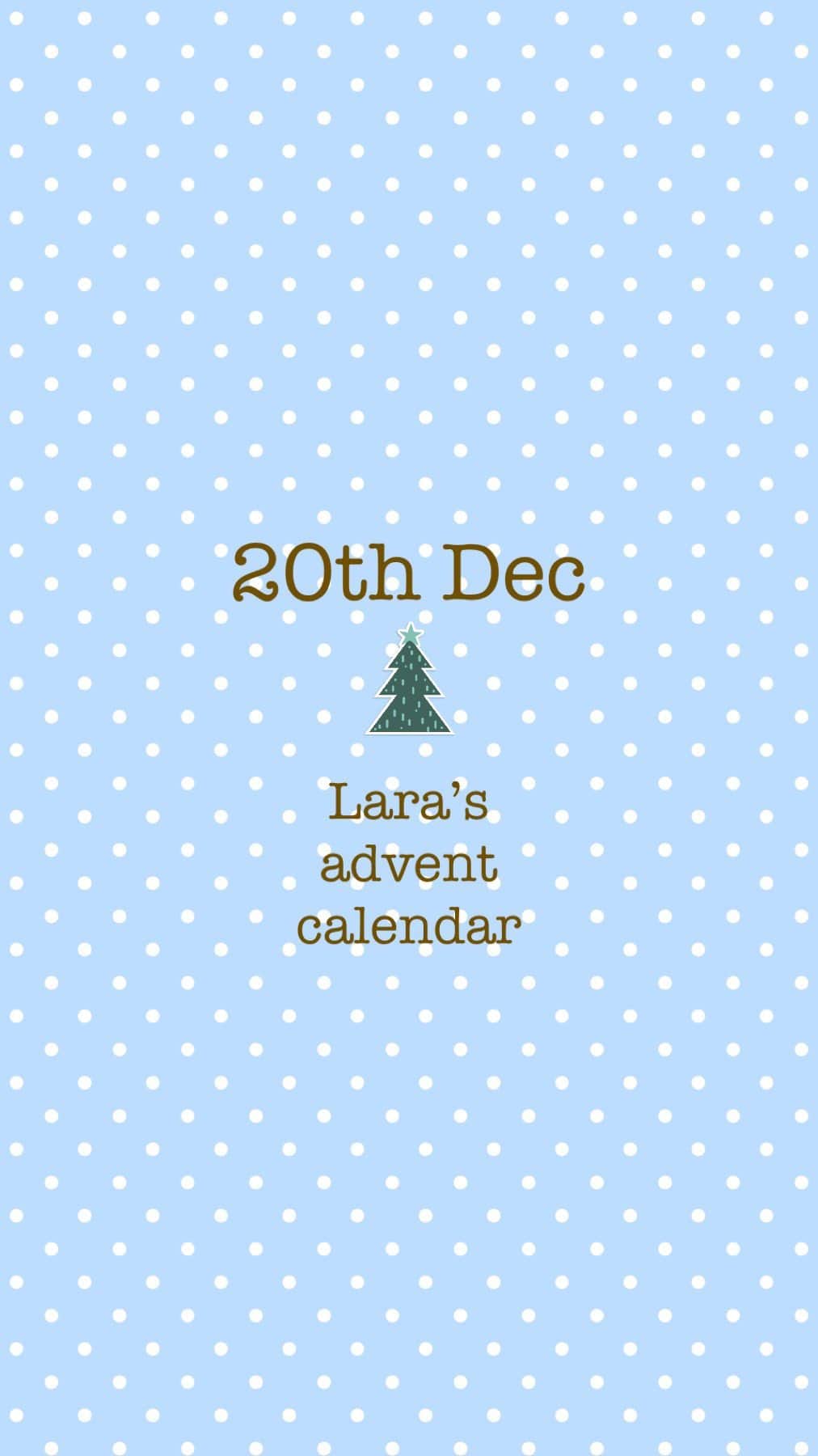 Laraのインスタグラム：「20th Dec Lara’s advent calendar」