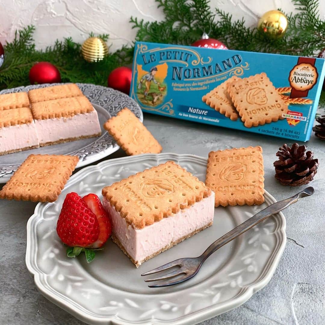 キタノ商事株式会社さんのインスタグラム写真 - (キタノ商事株式会社Instagram)「🇫🇷アベイ[ノルマンディ バタークッキー] クリスマスのデザートに、フレッシュバターの香りがお菓子作りにぴったりな【アベイ】の[ノルマンディ バタークッキー]を使用した〈いちごのレアチーズケーキ〉はいかがですか。レシピは明後日・水曜日の投稿で。 ・ ブランドの詳しい情報はハイライトの「ブランドについて」のリンクから。こちらのアカウントでご紹介しています。@kitano_pr ・ ・ #アベイ #ノルマンディバタークッキー #いちごのレアチーズケーキ #キタノ商事 #世界のおいしさをキタノから ・ #ノルマンディチョコチップクッキー #チーズケーキ #レアチーズケーキ #ケーキ #クリスマスケーキ #クッキー #お菓子 #おやつ #スイーツ #デザート #手作りおやつ #おうちおやつ #手作りお菓子 #お菓子作り #レシピ #おうちカフェ #お家カフェ #おうち時間 #おやつタイム #今日のおやつ #日々の暮らし #暮らしを楽しむ #丁寧な暮らし #暮らし #日々のこと」12月21日 8時00分 - kitano_kk