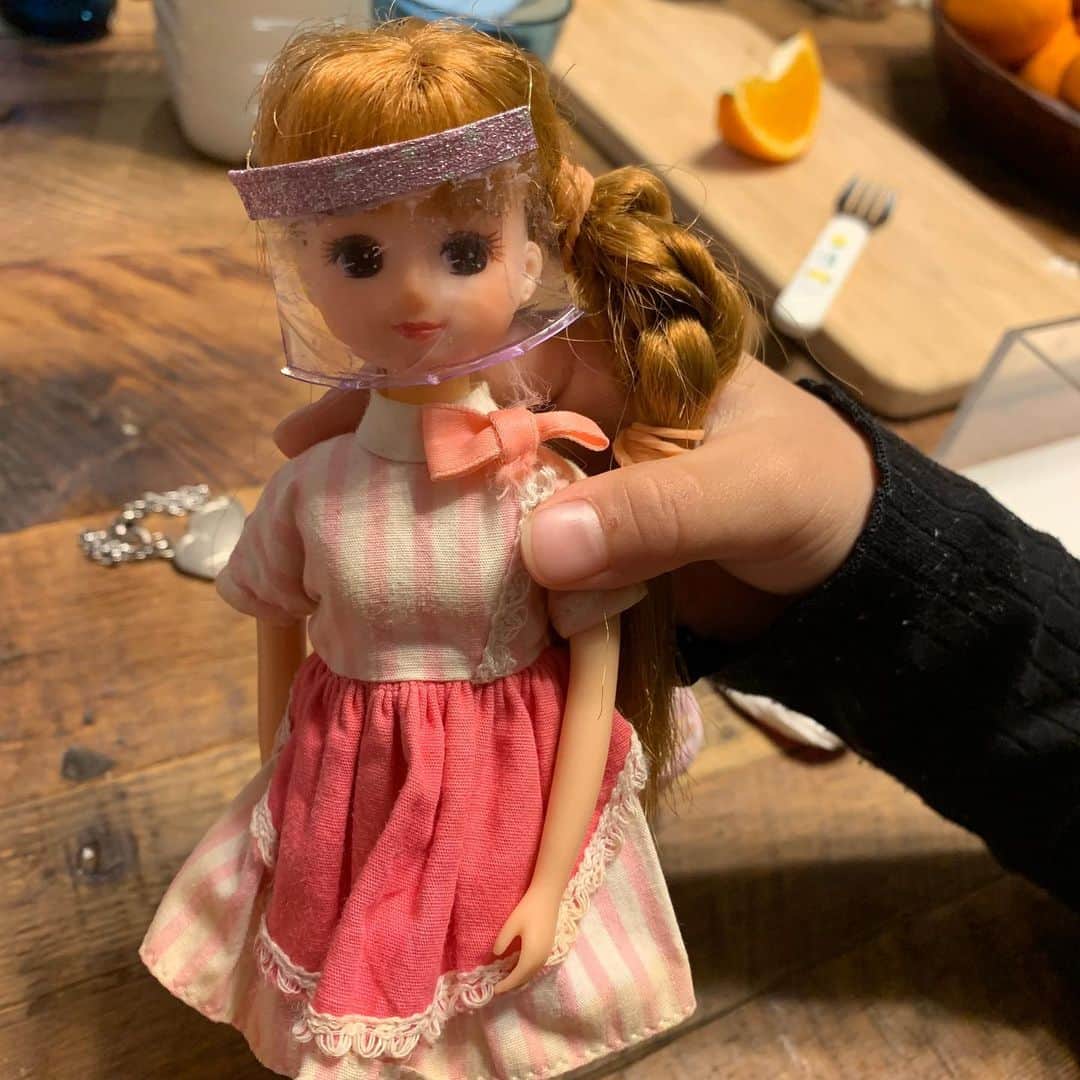 のインスタグラム：「娘がこんなん作ってた 早く普通の世の中に戻って欲しい」