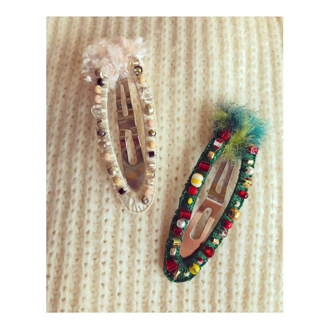 森千波さんのインスタグラム写真 - (森千波Instagram)「☃🎄  #1000weave#beads#hairpin#christmas」12月21日 9時36分 - 1000wave