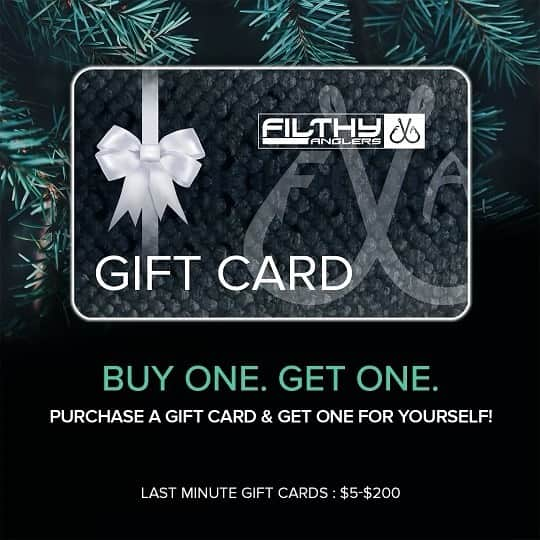 Filthy Anglers™のインスタグラム：「Alright you last minute and indecisive shoppers! We have the perfect solution for you, the Filthy Anglers Gift Card. The best part, purchase one and get a little bit back for yourself with these discount codes (swipe left on photo to see deals.) You will be sent an email for you to share with that special someone who is hard to shop for! Christmas saved right?! Grab yours today at www.filthyanglers.com #fishing #christmas #giftcard #outdoors #nature #bassfishing #angler #hunt #hunting #monsterbass #lastminutegifts #shop #smallbusiness #support #filthyanglers」