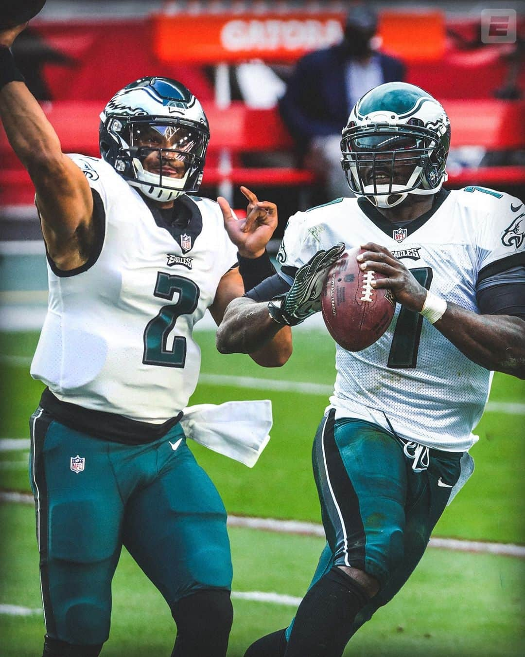 espnさんのインスタグラム写真 - (espnInstagram)「Jalen Hurts is the first Eagles QB since Michael Vick to do this in a game:  🦅 300 pass yards 🦅 3 pass TDs 🦅 1 rush TD  Special company.」12月21日 10時47分 - espn