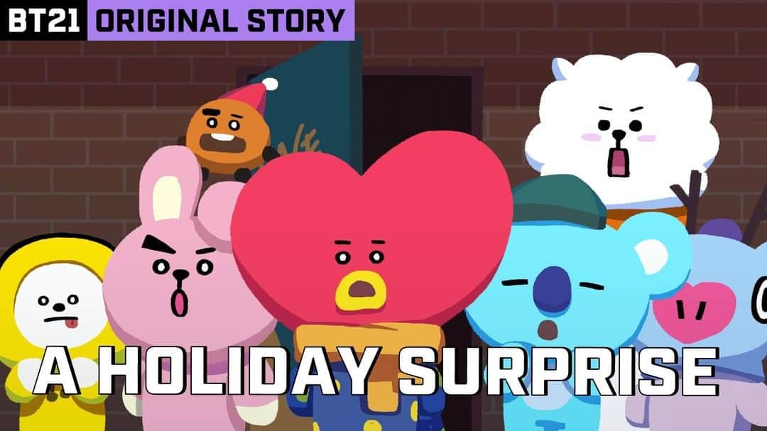 BT21 Stars of tomorrow, UNIVERSTAR!さんのインスタグラム写真 - (BT21 Stars of tomorrow, UNIVERSTAR!Instagram)「What? A surprise gift for BT21...? 🎁  BT21 ORIGINAL STORY <The Uninvited Guest>  Wondering what it is? Go check out BT21 YouTube now! 👉Link in bio!  #BT21_ORIGINAL_STORY #ANIMATION #BT21 #BASECAMP #HOLIDAY #SURPRISE #GIFT」12月21日 11時57分 - bt21_official