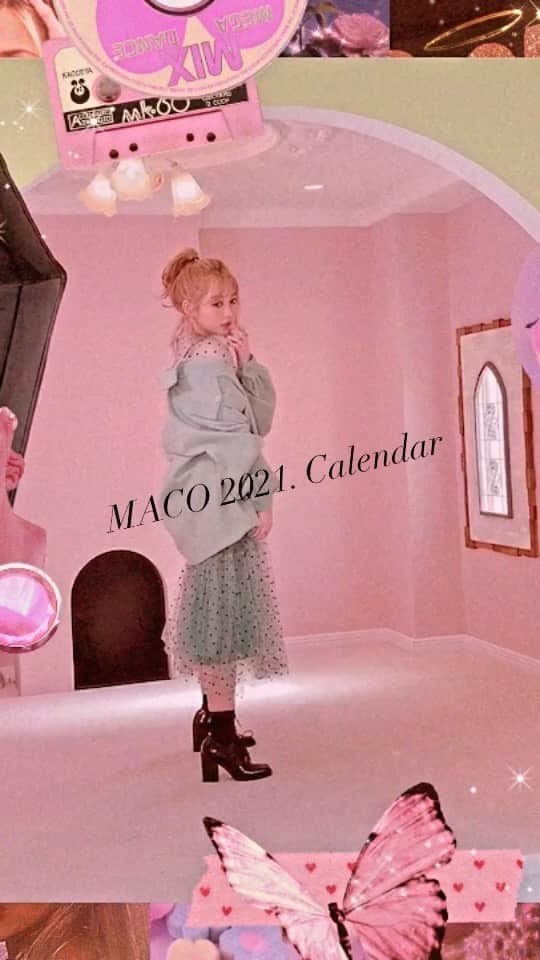 MACOのインスタグラム：「💖MACO 2021 カレンダー ■2021年ポスターカレンダー(MACOfam限定)1,000円税込み ■2021年卓上カレンダー2,200円税込み  【ネットサイン会】 12月23日20時～LINELIVEにて配信予定♡」