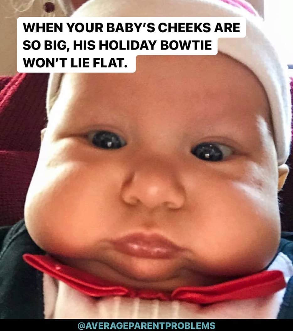Average Parent Problemsのインスタグラム：「Chubby cheek problems ☺️ #averageparentproblems」