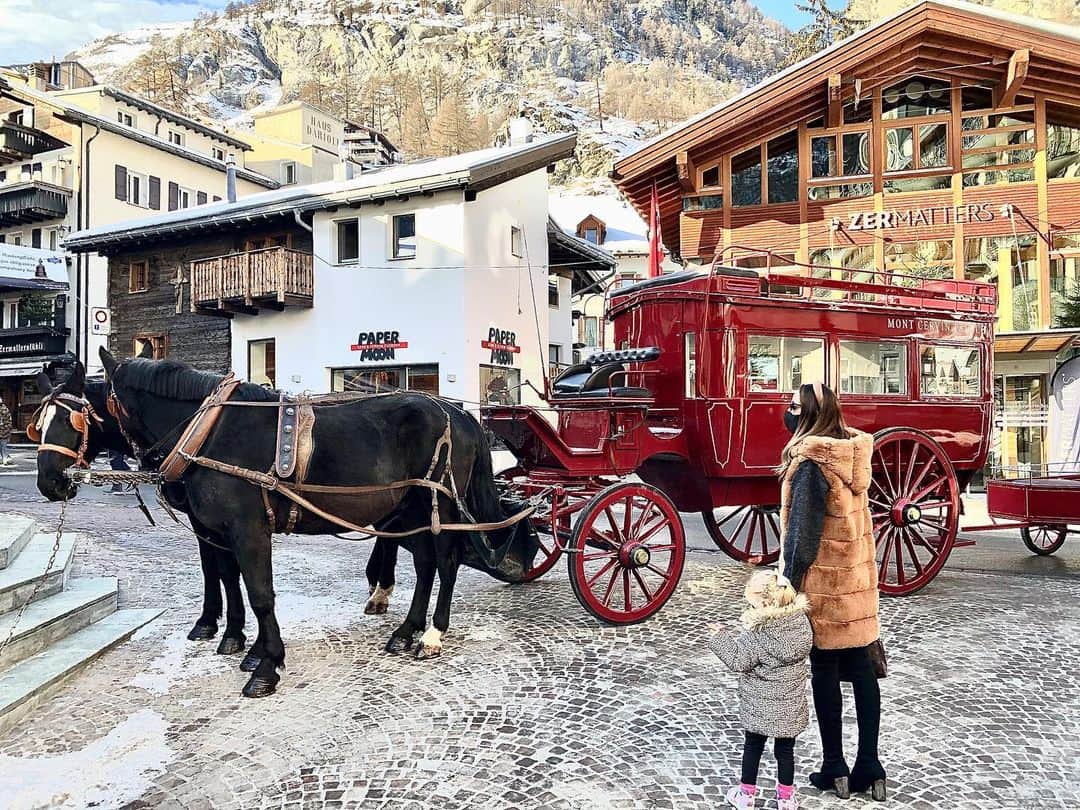 太田エイミーのインスタグラム：「Even the shuttle to the station feels like a fairytale . . . . . @montcervinpalace」