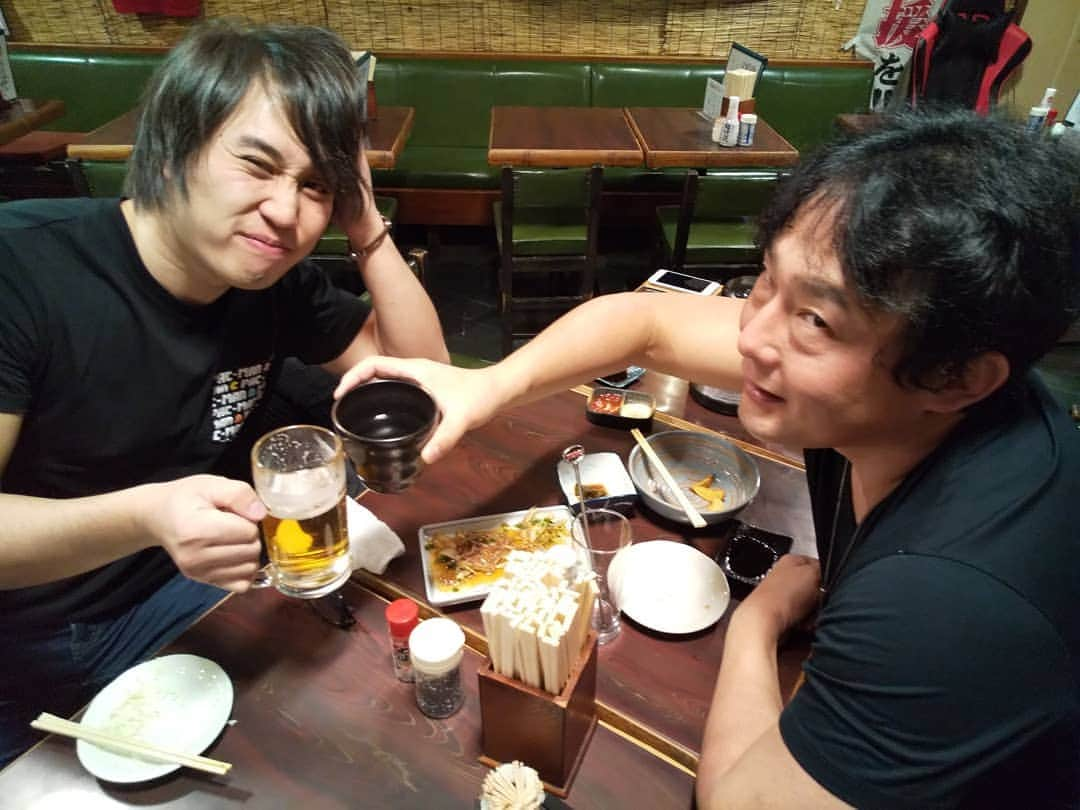 TAJIRIのインスタグラム：「with my buddy HOHO.#tajiri #hoholun #wwe #nxt」