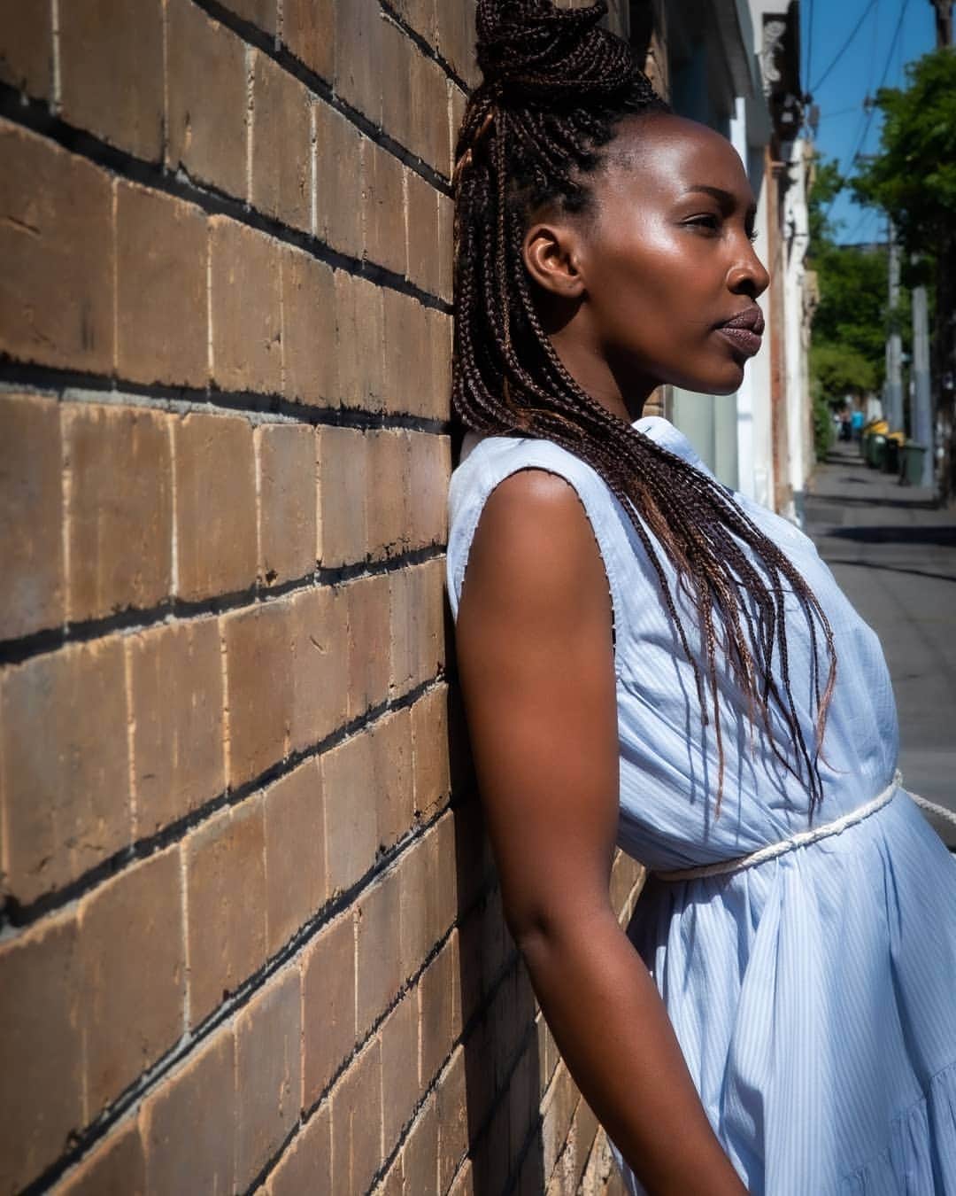 ミーガンパークのインスタグラム：「Gorgeous Grace looking fierce in the Cotton Midi Dress // the perfect piece to dress up or down for your festive occasions. Fitzroy open 10.30 -5pm tomorrow. x」