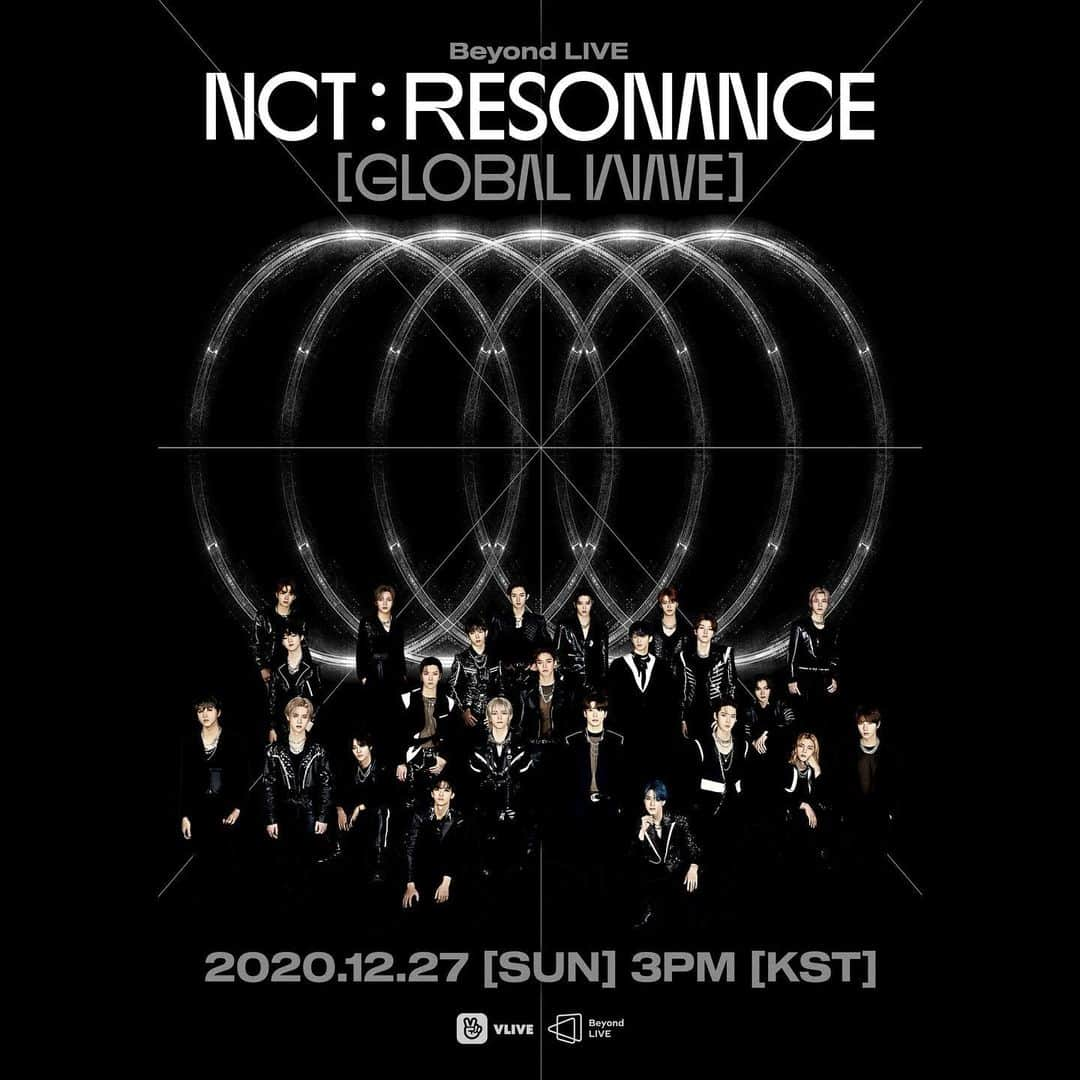 NCTさんのインスタグラム写真 - (NCTInstagram)「Beyond LIVE - NCT : RESONANCE 'Global Wave’  12/27 SUN 3PM (KST)  12/26 SAT 10PM (PST)  12/27 SUN 1AM (EST)  KOR ➫ https://www.vlive.tv/product/ds00u00u00000360?lang=ko ENG ➫ https://www.vlive.tv/product/ds00u00u00000360?lang=en  #NCT #RESONANCE #Beyond_LIVE #NCT2020_Beyond_LIVE #BeyondLIVE_NCT_RESONANCE_Global_Wave #VLIVE #NAVER #YES24」12月21日 17時16分 - nct