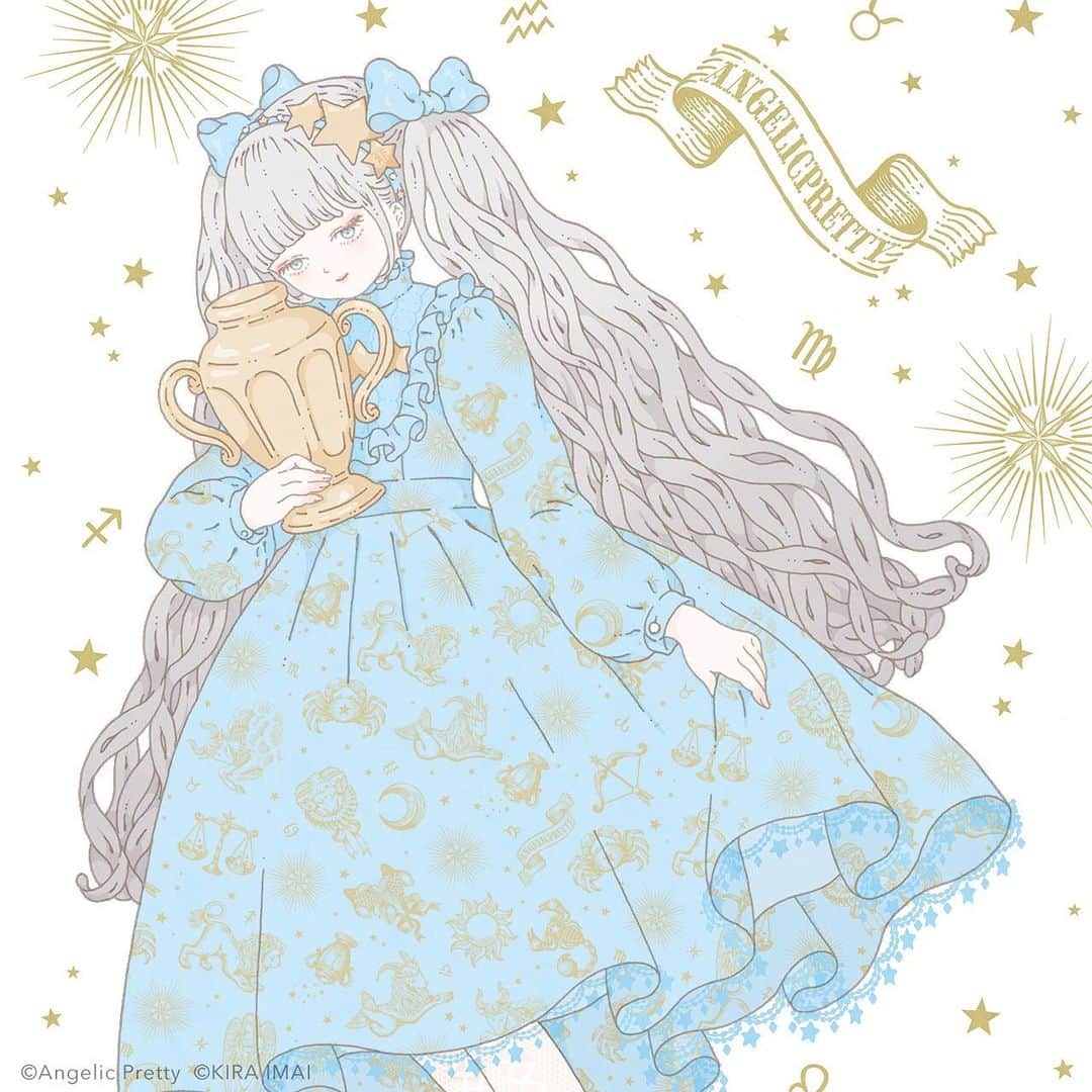 今井キラさんのインスタグラム写真 - (今井キラInstagram)「Angelic Pretty『Astrology』のポストカードイラストを担当させていただきました✴︎」12月21日 17時34分 - kiraimai