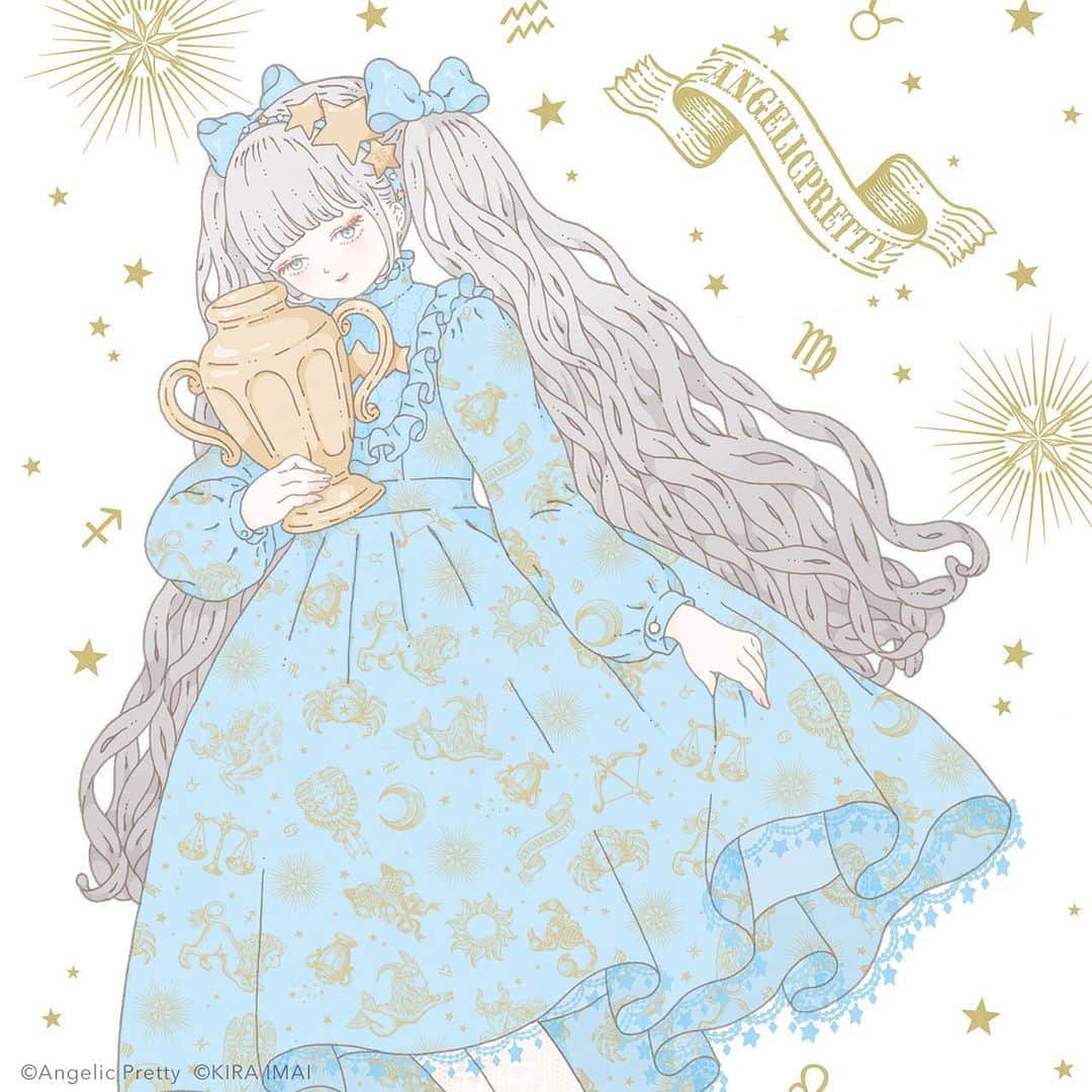 今井キラのインスタグラム：「Angelic Pretty『Astrology』のポストカードイラストを担当させていただきました✴︎」
