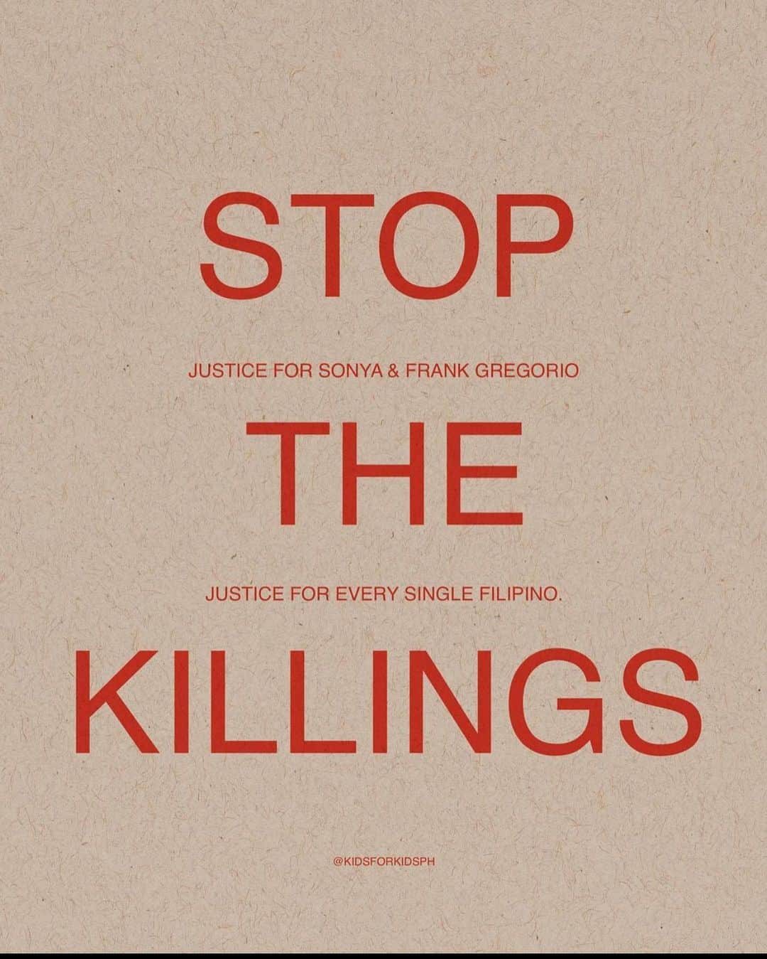 カイリー・バーゾサさんのインスタグラム写真 - (カイリー・バーゾサInstagram)「Stop this injustice #justiceforsonyaandfrankgregorio #endpolicebrutality #stopthekillingsph   Repost: @kidsforkidsph」12月21日 19時55分 - kylieverzosa