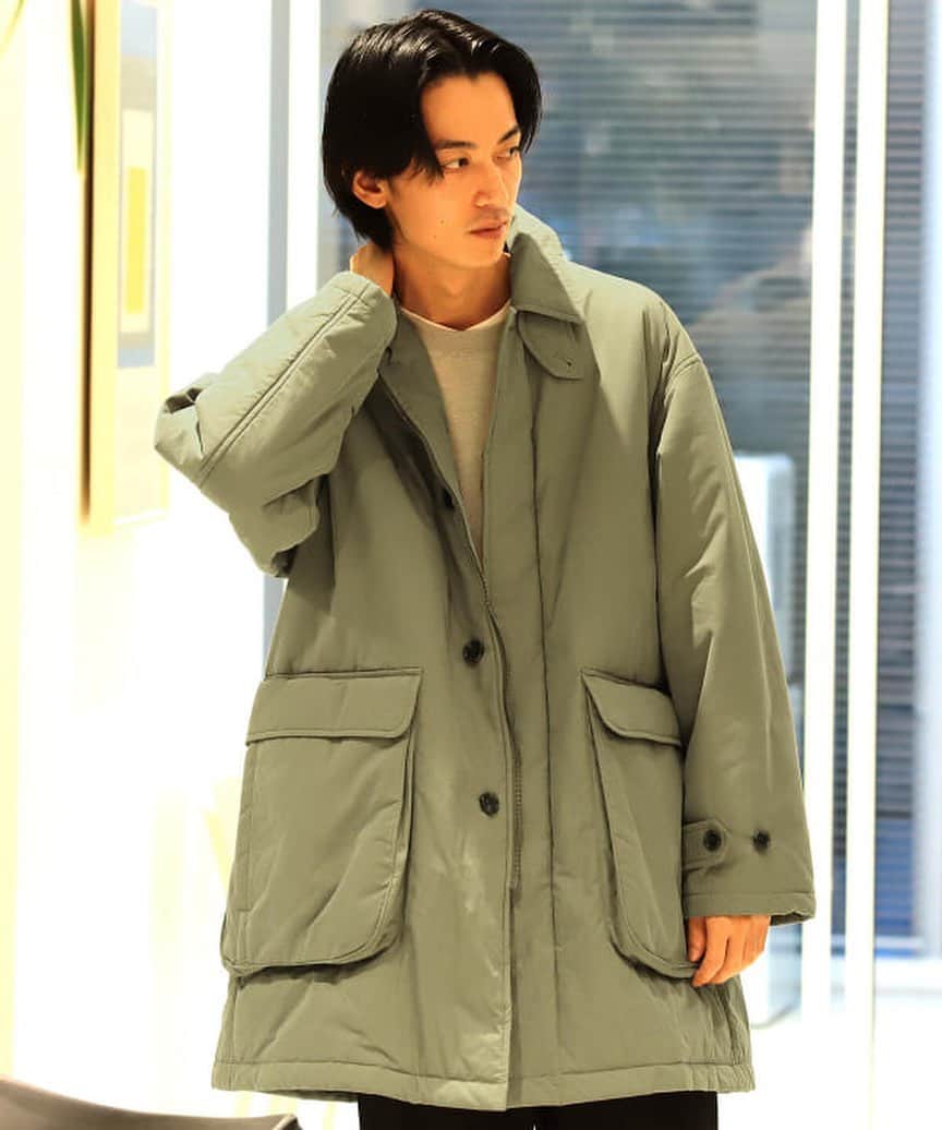 のインスタグラム：「... BEAMS /  Batting Balcollar Coat  #beams #ビームス  @beams_official  @beams_mens_casual」