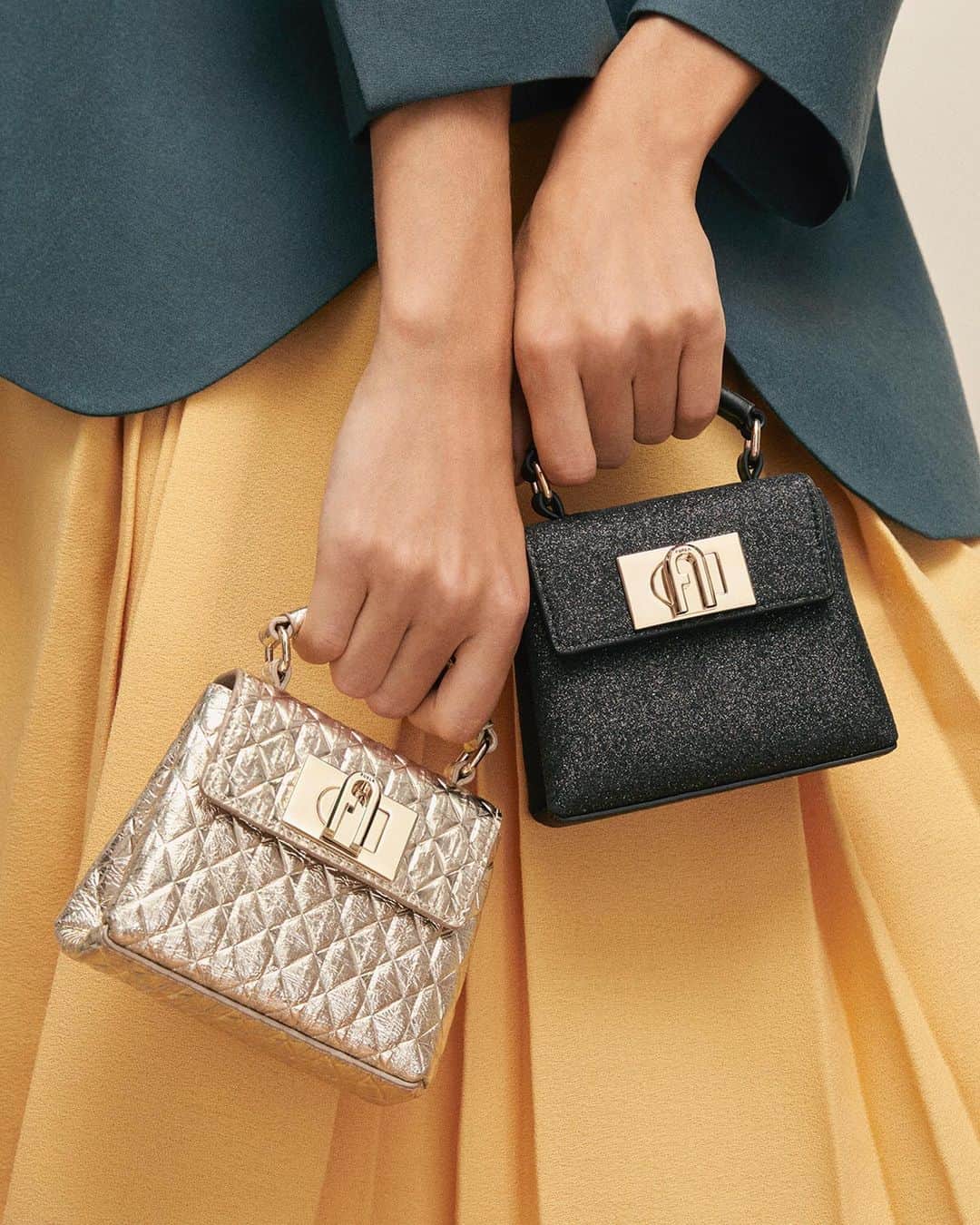 のインスタグラム：「Liven up your accessory game with this day-to-night mini Furla 1927. Link in bio.   #thefurlasociety #furlafeeling #furlagift #newcollection #furla #accessories #fashion」