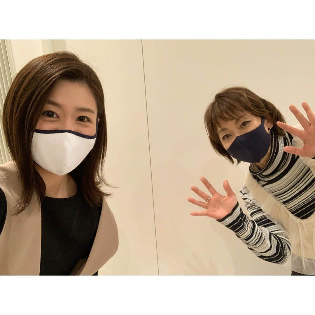 澤口実歩さんのインスタグラム写真 - (澤口実歩Instagram)「長谷川まさ子さんとミヤネ屋終わりに📷撮りました！うれしい〜☺︎✨#マスク #ネイビー #長谷川まさ子 さん #ミヤネ屋」12月21日 21時14分 - miho_sawaguchi