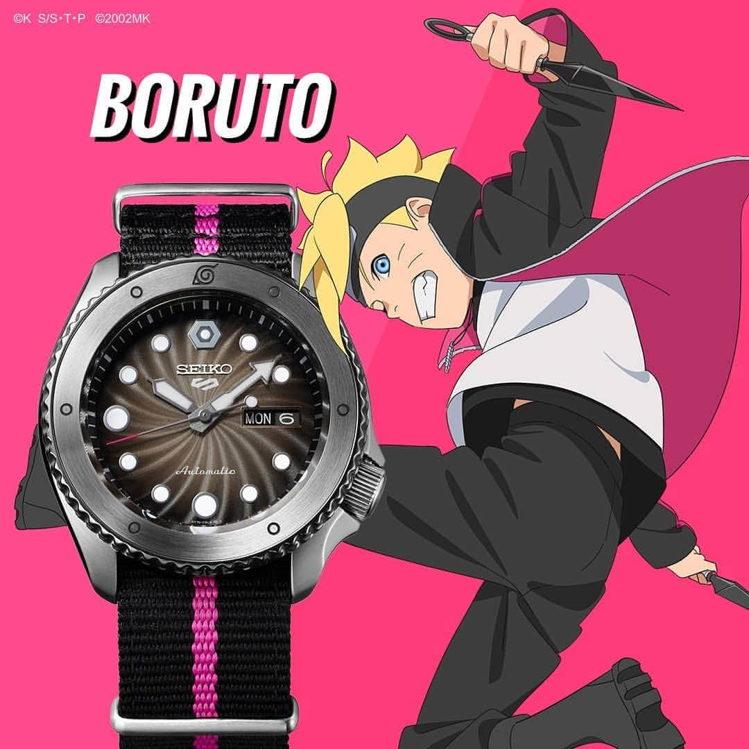 Seiko Watchesさんのインスタグラム写真 - (Seiko WatchesInstagram)「The adventures of Naruto and Boruto continue in a new series of Seiko 5 Sports creations, inspired by Japan's two leading anime series.  NARUTO was first broadcasted in Japan in 2002 and has since fascinated fans throughout the world. BORUTO is the sequel to the series and centers on Naruto's son, Boruto Uzumaki, whose adventure continues today.  The series features seven new creations, each evoking the personalities, style, and attire of the animations' key characters through unique design elements.  Available now in limited quantities on seikousa.com.」12月22日 6時43分 - seikowatchusa