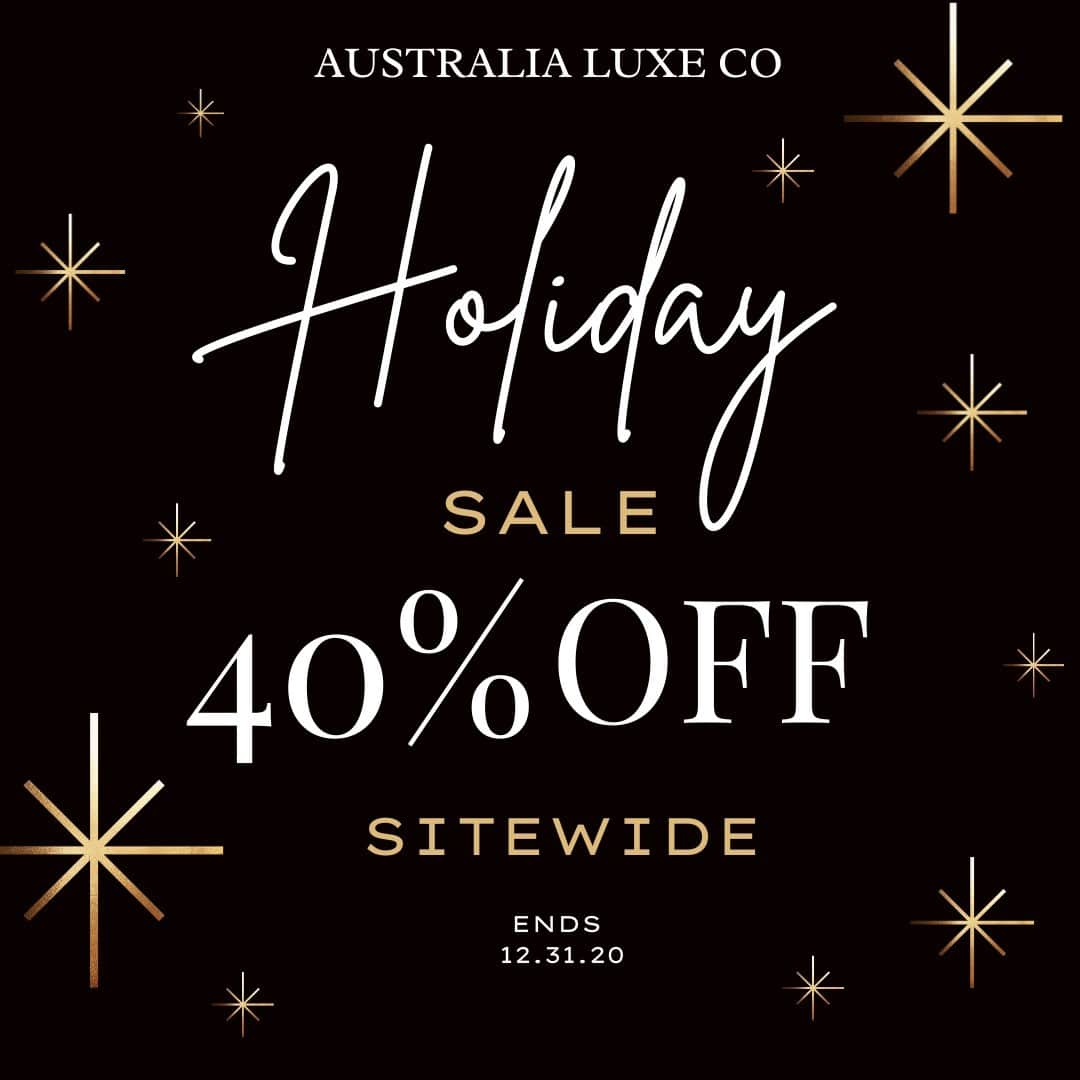 オーストラリアラックスコレクティブさんのインスタグラム写真 - (オーストラリアラックスコレクティブInstagram)「Our Holiday Sale is here! Don't miss out on these AMAZING deals! Shop 40% off while stock is still here!」12月22日 6時45分 - australialuxeco
