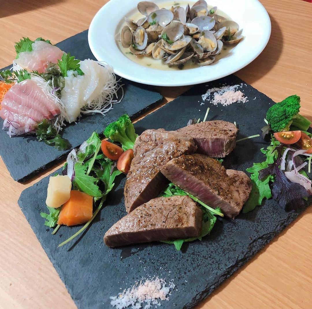 太田理恵のインスタグラム：「オシャレなご飯作るのもいいよね この前のやつ」