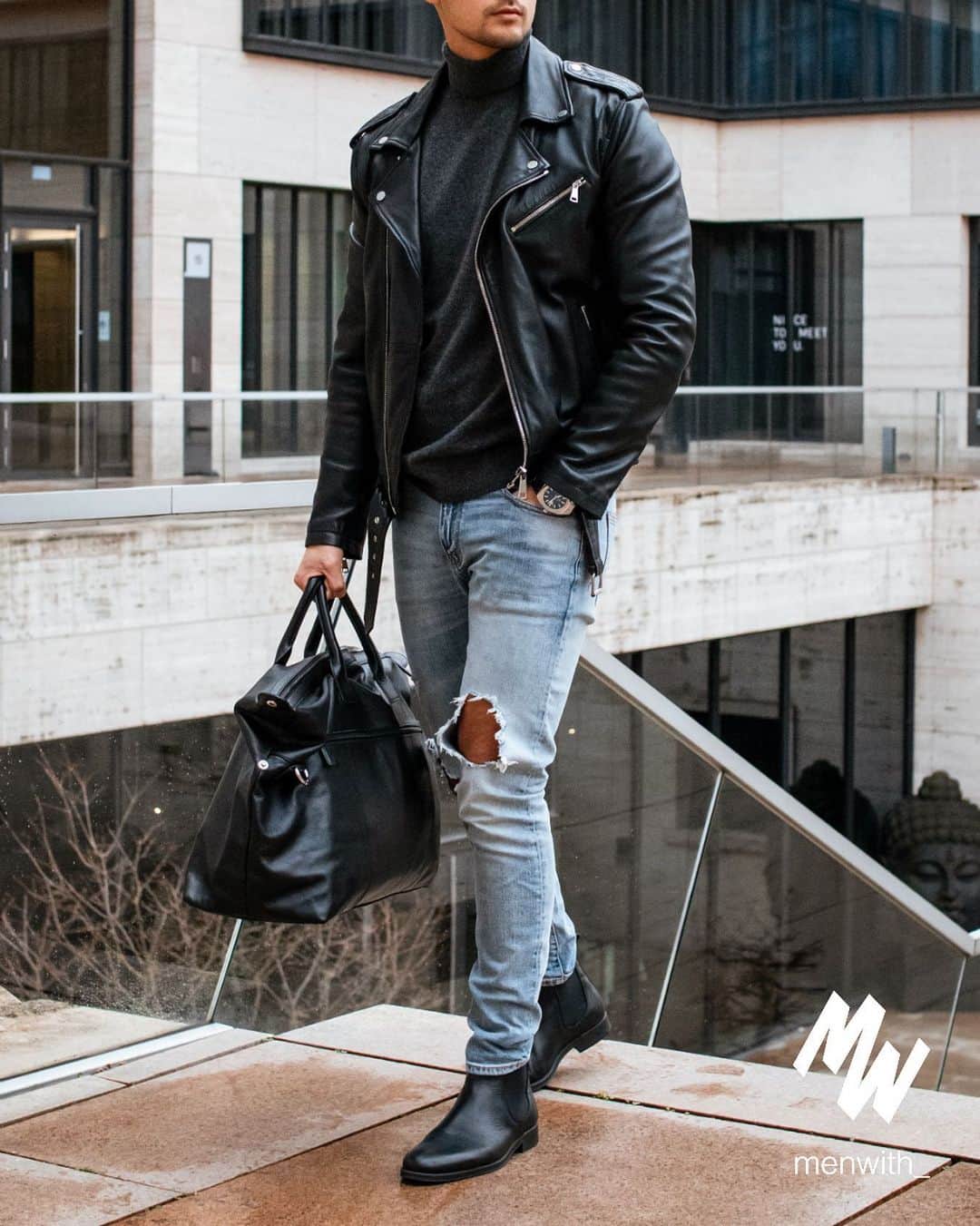 Men Withのインスタグラム：「Lovely outfit worn by our dear friend @domi.abendroth 👌🏽 #menwithstreetstyle」