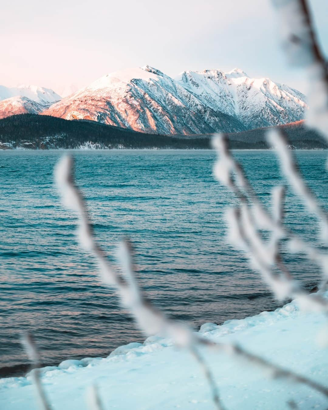 アメリカ内務省さんのインスタグラム写真 - (アメリカ内務省Instagram)「"On winter solstice of 2018, I drove down to the shores of Lake Clark National Park & Preserve in Alaska to capture the golden hour. With less than six hours of sunlight in the day, the sun began to sink below the mountains just after 4pm, lighting up the peaks across the lake in pink. A brisk wind had blown some fog off the lake that allowed me to capture this shot." Photo (@LakeClarkNPS) and caption by Sam Blom (www.sharetheexperience.org). #HappyWinterSolstice #PeaceInParks #Alaska」12月22日 0時20分 - usinterior