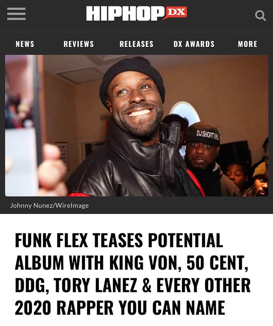 ファンクマスター・フレックスのインスタグラム：「I am really enjoying putting this album together and learning / sharing with all the current artists! BUT what I love most is purposely BYPASSING DJS WHO WANT PAYOLA, BLOGS BUILT ON NEGATIVITY AND LABELS THAT GIVE OFF DINOSAUR VIBES! Using my @youtube page and my social platforms has allowed me to reach the people that matter! 🤷🏾‍♂️ Thank u Joe Walker @hiphopdx and @hotnewhiphop for always reporting on me good or bad with the facts!  NOW WHO ELSE SHOULD I HAVE ON THIS ALBUM?????」