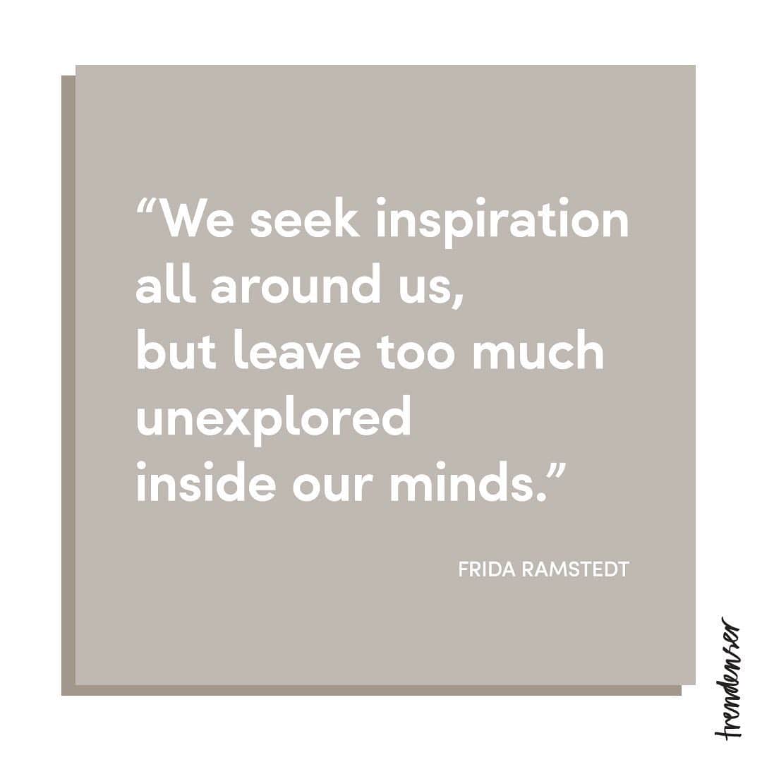 Frida Ramstedtのインスタグラム：「Sir Terence Conran once wrote ”Establishing what you want and like is not so much a learning process,  but more of a relearning process”.  ... and I could not agree more. Yet we seem to be more eager searching for inspiration from others - instead of looking deeper inside our own minds. Perhaps the answer of the perfect fabric, wood type or colour code for your Interior project is not to be found in someone else’s home - but in the memories you have from places you’ve always felt comfortable in?」