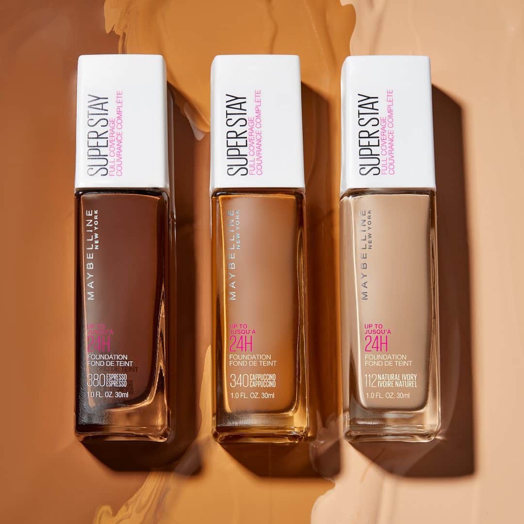 Maybelline New Yorkさんのインスタグラム写真 - (Maybelline New YorkInstagram)「If you love a full beat, we got you covered with our #superstayfoundation! This full coverage foundation is lightweight, mask-proof and will give you a flawless finish that will last all day and night! 😉 Drop your shade in the comments!」12月22日 3時49分 - maybelline
