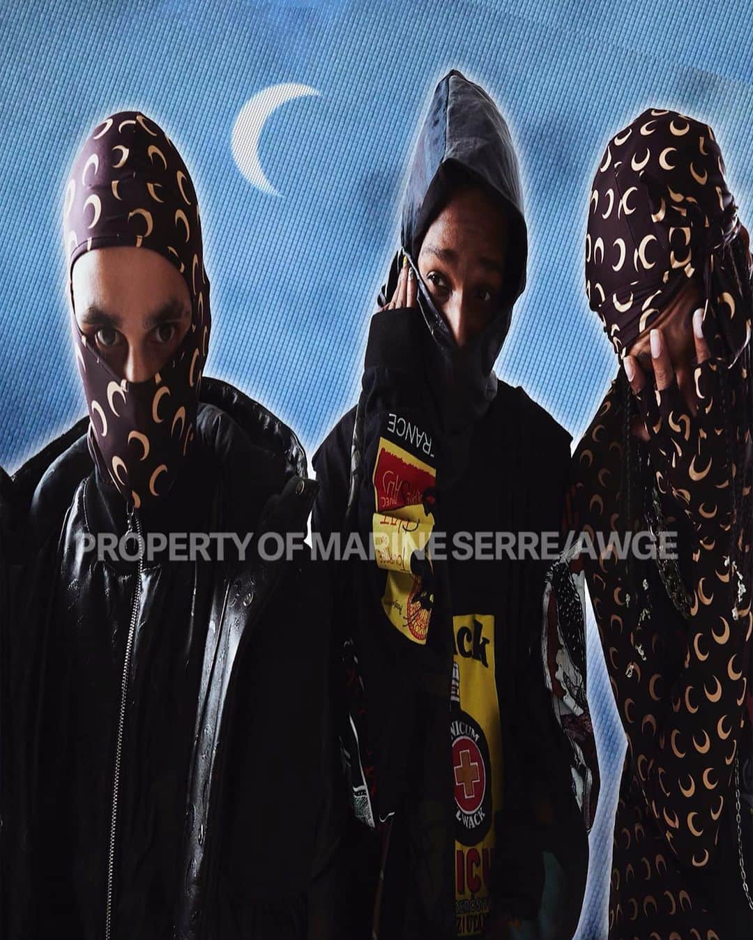 エイサップ・ロッキーのインスタグラム：「🌙 MARINE SERRE X AWGE @marineserre_official X @awgenization OUT NOW!!! 🔥A.$.V.P」
