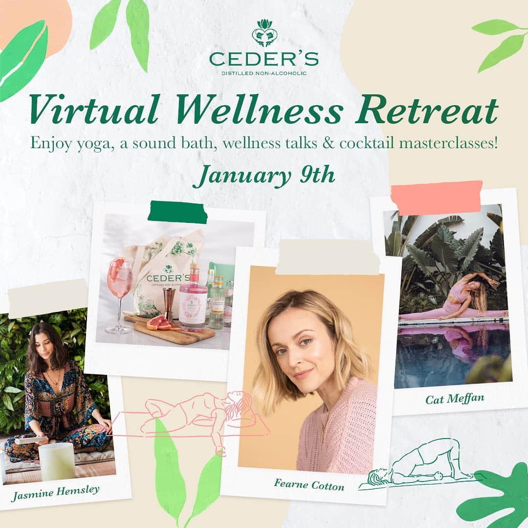 ファーン・コットンのインスタグラム：「Hosting the @ceders_altgin Virtual Wellness Retreat alongside @jasminehemsley and @catmeffan on Jan 9th. It’ll be all about helping you start the year with a fresh mindset and new energy... starting new chapters feeling healthy and positive. Tickets on sale now via the link in @ceders_altgin bio #ad x」