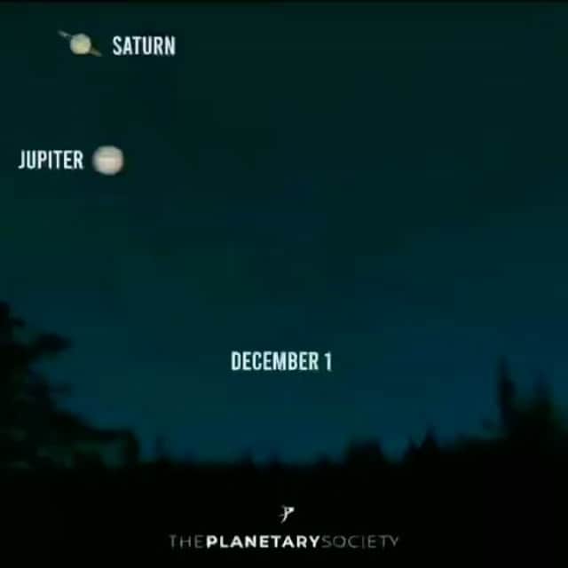 ヤスミン・アル＝マスリーのインスタグラム：「The great conjunction is tonight babies.. a new world.. new era starts tonight.. I’ll be meditating on cookies.. mushrooms.. gluten and love .. what will you be meditating for ? #thegreatconjunction #ouruniverse #ourstars our #intentions #dreams #hopes #prayers #meditation ..」