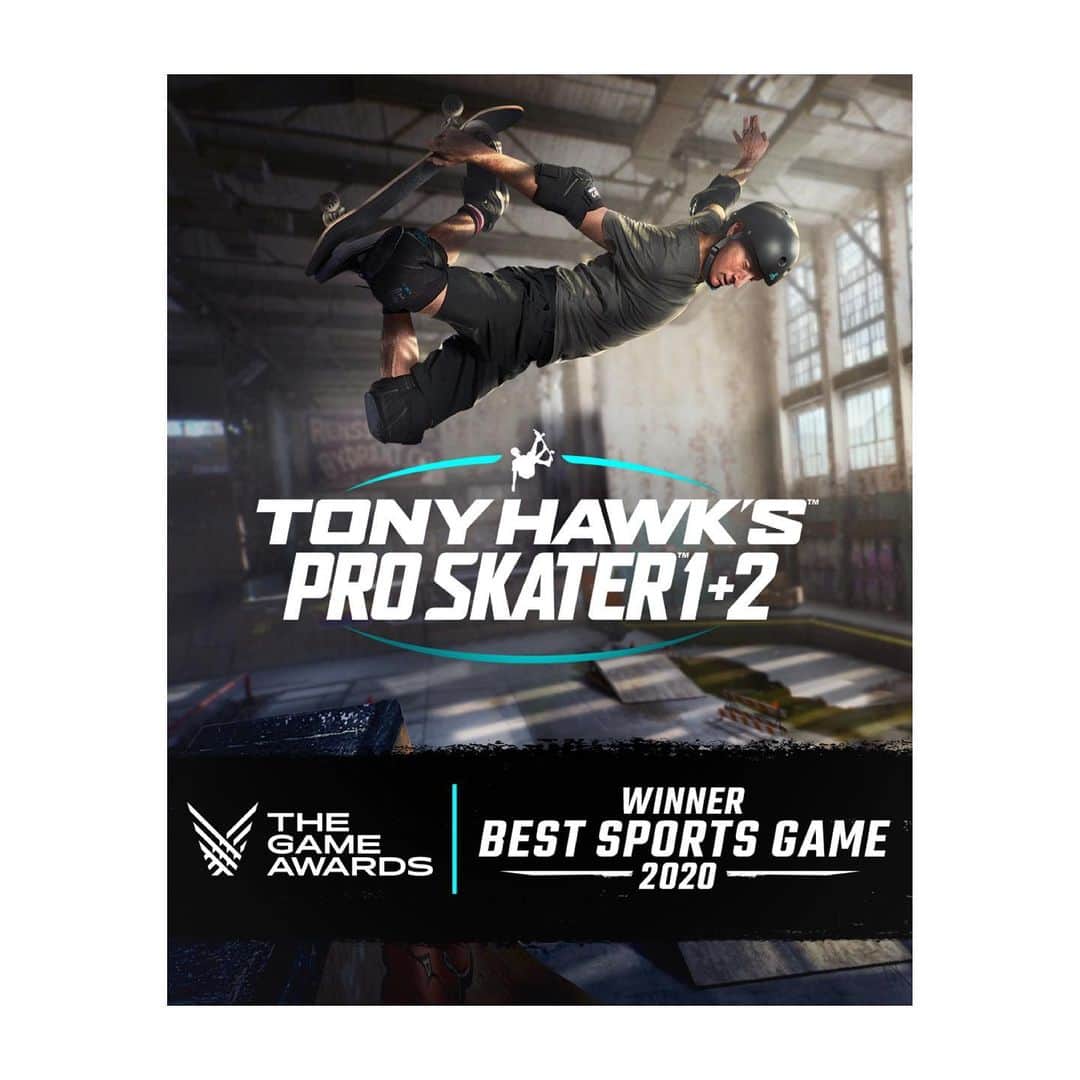 レイシー・ベイカーのインスタグラム：「@tonyhawkthegame has won Best Sports Game of 2020! 🎉🙌🛹 Love to see it and to be part it! #THPS」