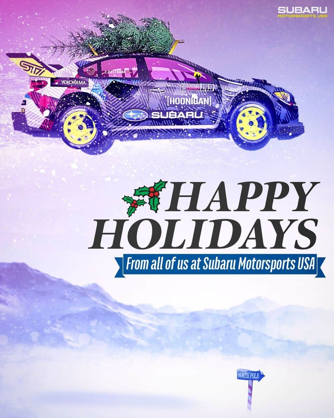 Subaru Rally Team USAさんのインスタグラム写真 - (Subaru Rally Team USAInstagram)「Extending warm holiday wishes to our fans and supporters ✨Happy Holidays from all of us at #SubaruMotorsportsUSA! Your support and passion is our fuel to win.   See you in 2021!!! 💫 #Subaru #SubaruRally #SubaruRX   🎨 @robert1117」12月22日 9時50分 - subarumotorsportsusa