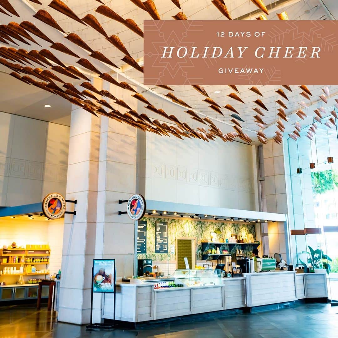 Prince Waikikiのインスタグラム：「Update: Giveaway closed. Congratulations to the winner of Day 9: @rapunz3l   Happy Monday! It’s Day 9 of our 12 Days of Holiday Cheer Giveaway. Today, we’re partnering with Honolulu Coffee Company to give away a merchandise pack complete with a 12oz. bag of their Christmas Blend coffee, Milk Chocolate Covered Espresso Beans, a Honolulu Coffee Mauka Tote Bag, and Honolulu Coffee Cafe Mug. What better way to start the week than with a delicious cup of coffee in our lobby? To enter, tag 3 friends below and follow @princewaikiki and @honolulucoffee.   **Must enter by 12/25 at 11:59pm HST. Winner will be selected at random and announced on 12/26. Giveaway prize will be presented in the form of a gift certificate. Some conditions apply. This giveaway is not sponsored, endorsed or administered by, or associated with Instagram.」