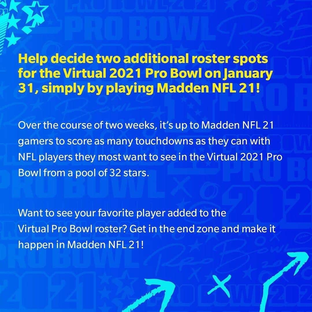 NFLさんのインスタグラム写真 - (NFLInstagram)「Score TDs with your favorite NFL players in #Madden21 to help them get added to the #ProBowl Roster! 👉 Scroll to see how it works (via @eamaddennfl)」12月22日 14時30分 - nfl