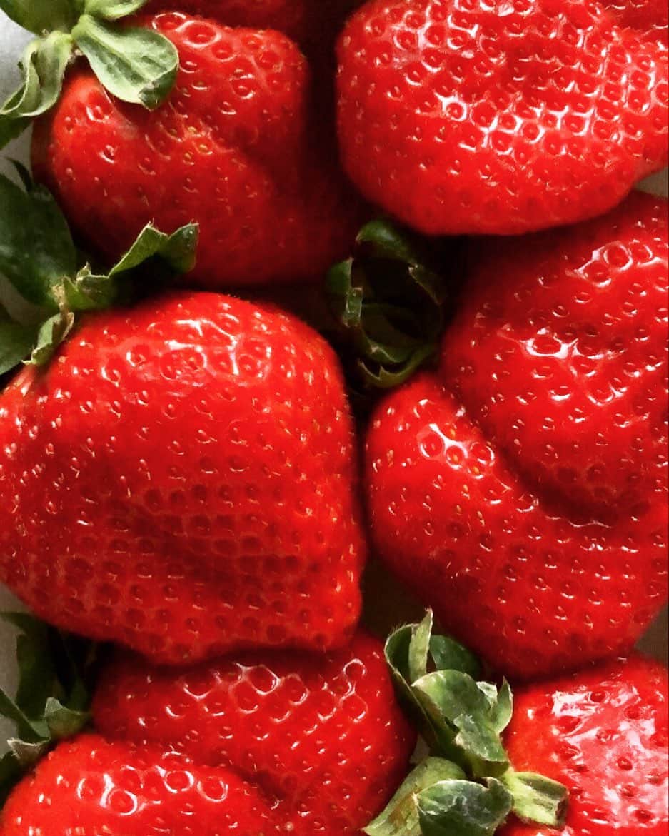 ◆miki◆のインスタグラム：「* * 🍓🍓🍓 * あぁ～美味しそうなイチゴ🍓 スーパーに並び出したよね🤤  大好きなのに食べれない辛さ えぇアレルギーです🍓 喉、耳、口内、痒なります🤢  ののなの産む前は食べれたの 産んでから体質変わってしもーたの もう一度産んだら戻るんか？な？  みかん、ぶどう、バナナ以外は全滅 絶望的な体質💩  #🍓 #アレルギー #あまおう #フルーツアレルギー」