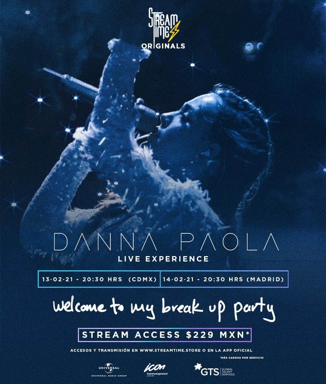 のインスタグラム：「#WelcomeToMyBreakUpParty 💔🥀 02/2021 #LiveExperience Stream Acces en @mystreamtime」