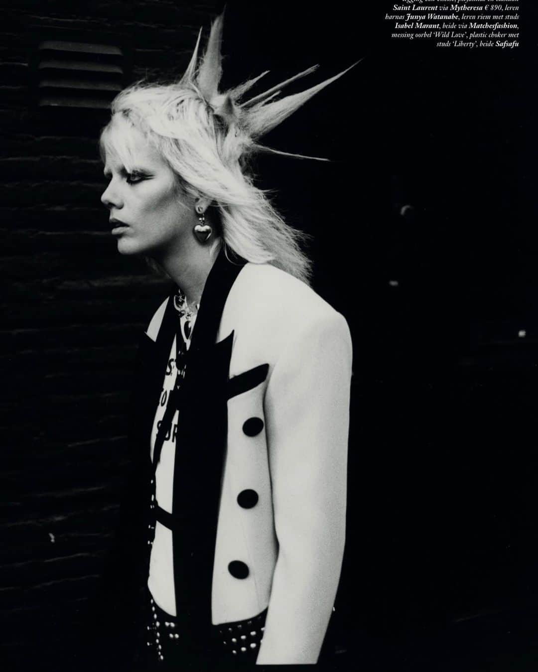 マリヤン・ジョンクマンのインスタグラム：「PUNK FOR @nlvogue ⚡️⚡️⚡️⚡️⚡️⚡️⚡️」